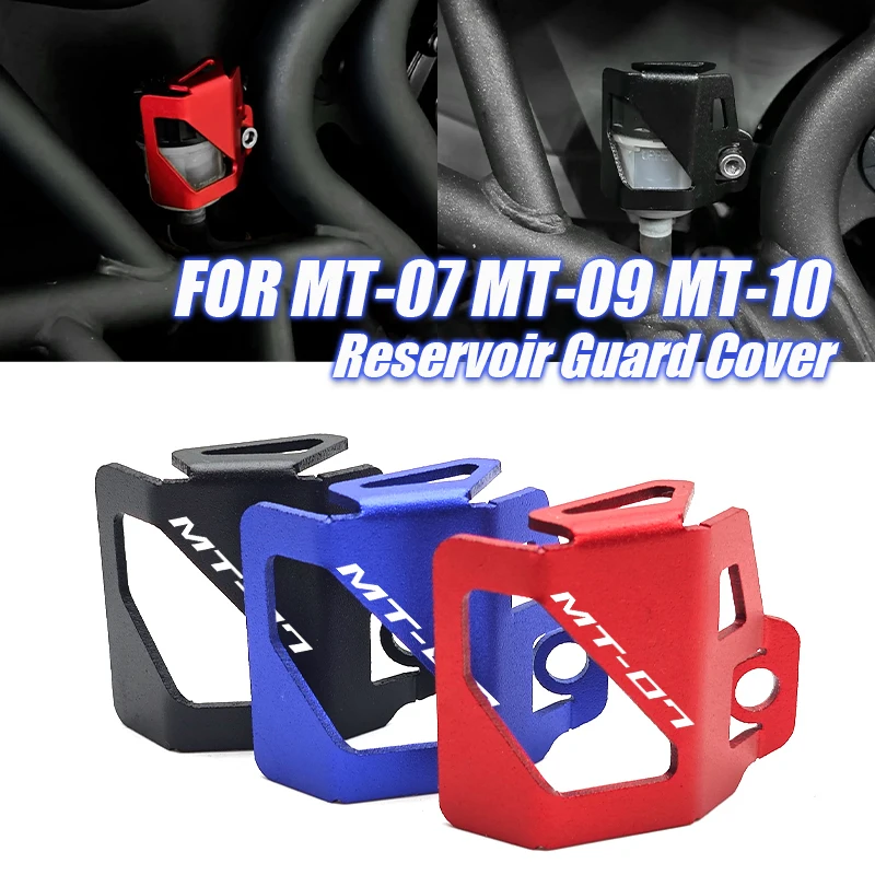 For Yamaha MT 07 MT 09 MT 10 MT-07 FZ07 MT-09 FZ09 MT-10 FZ-07 Motorcycle CNC Rear Brake Fluid Reservoir Guard Cover Protector