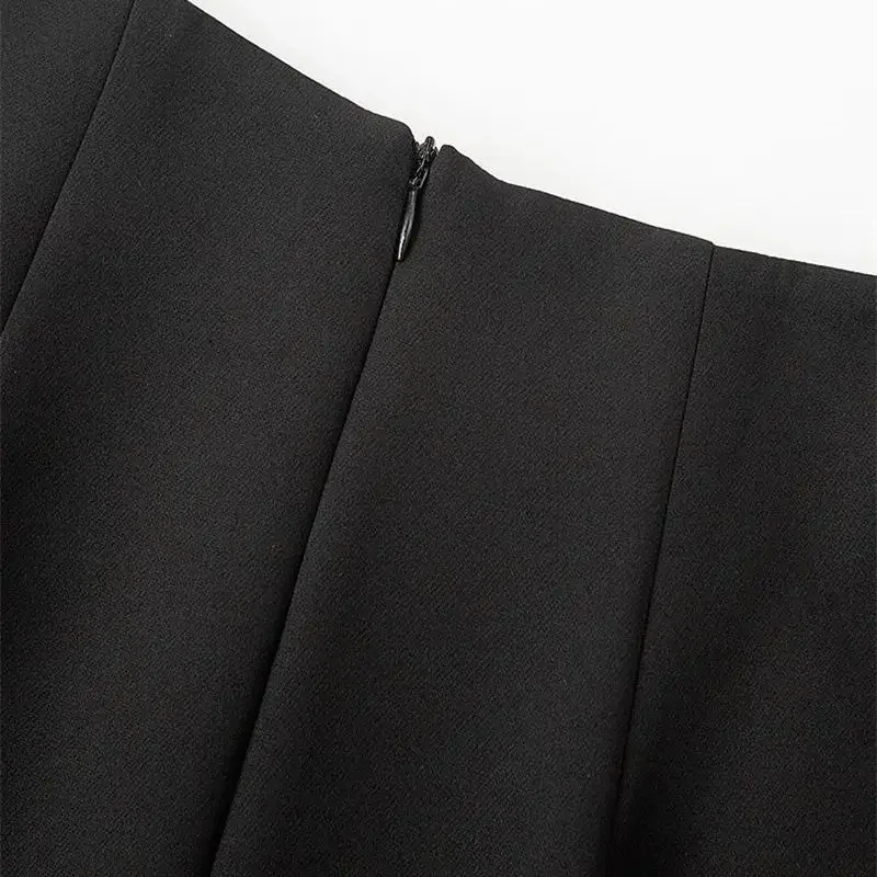 ใหม่หรูหราแฟชั่นกระโปรงผู้หญิงดอกไม้ประดับด้วยลูกปัดเลื่อมเซ็กซี่สูงเอว Slim A-Line Elegant Party กระโปรงคนดัง Midi Faldas