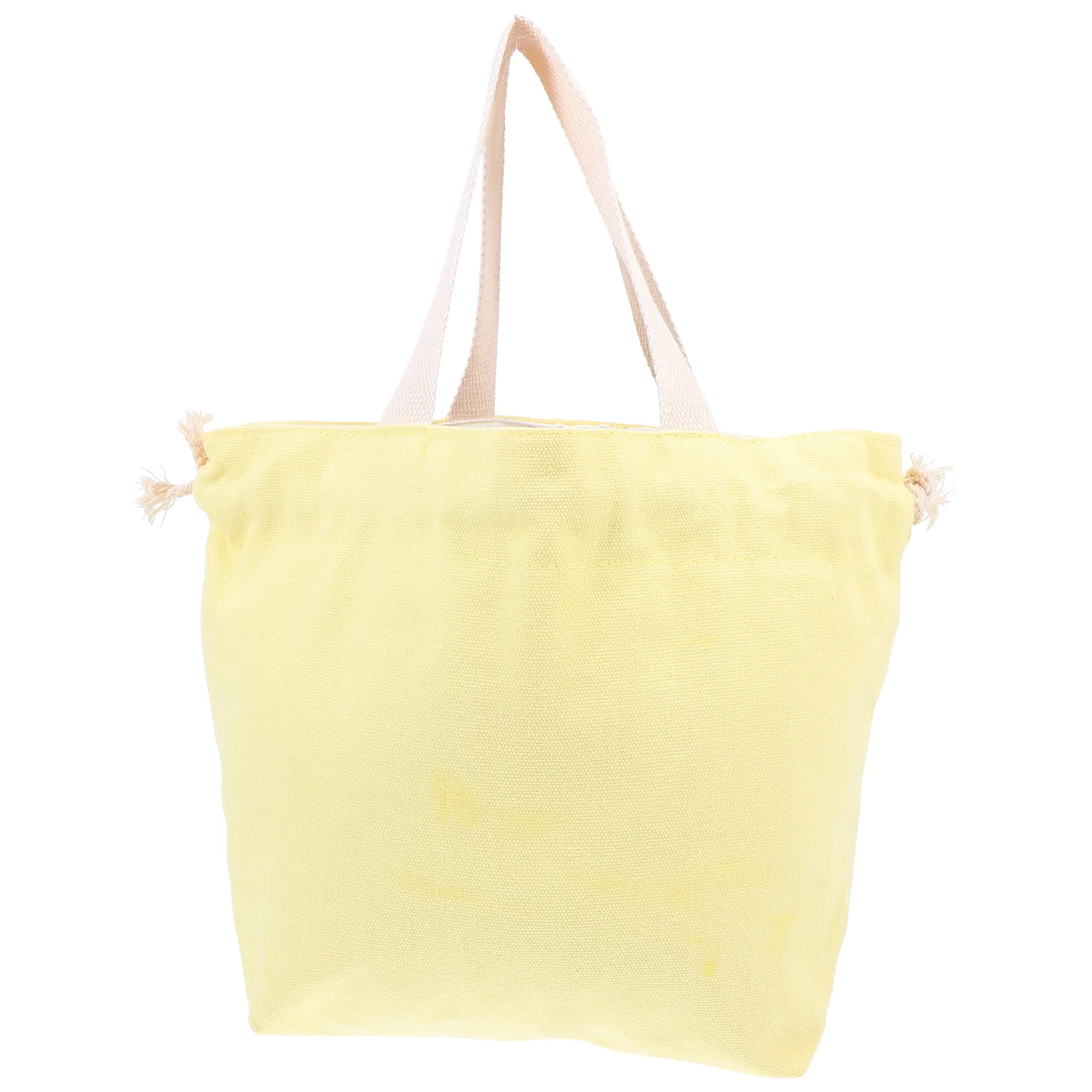 

Canvas Lunch Bag Portable Drawstring Bento Bag Large Capacity Lightweight Food Storage Tote for Work Picnic Camping Daily Use