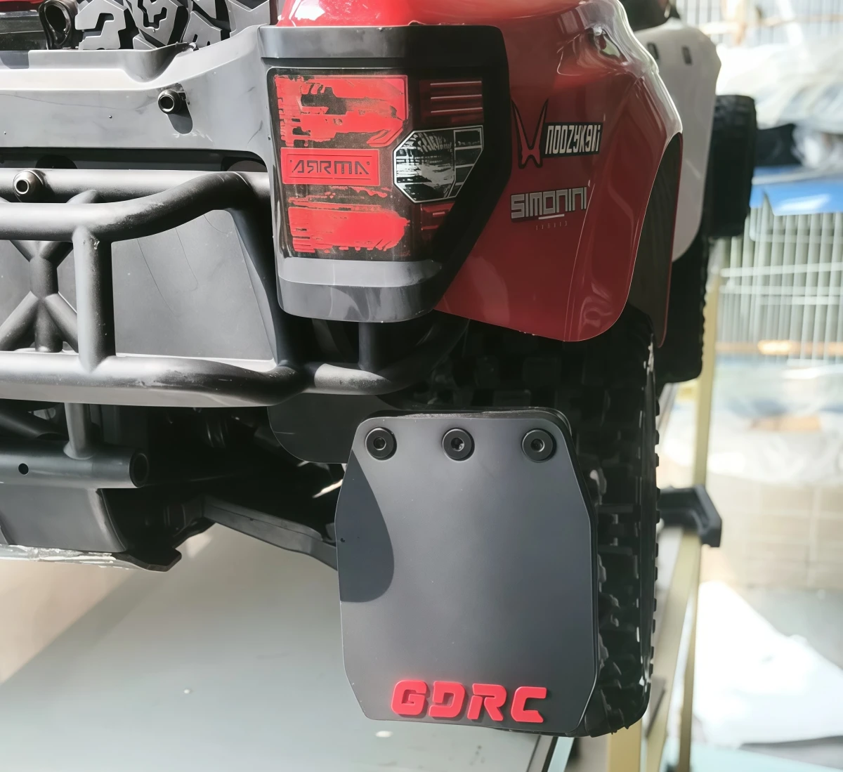 Carbon Fiber Mud Flaps Fenders For Arrma 1/8 Mojave 4S BLX RC Short Course Truck Upgrade Parts