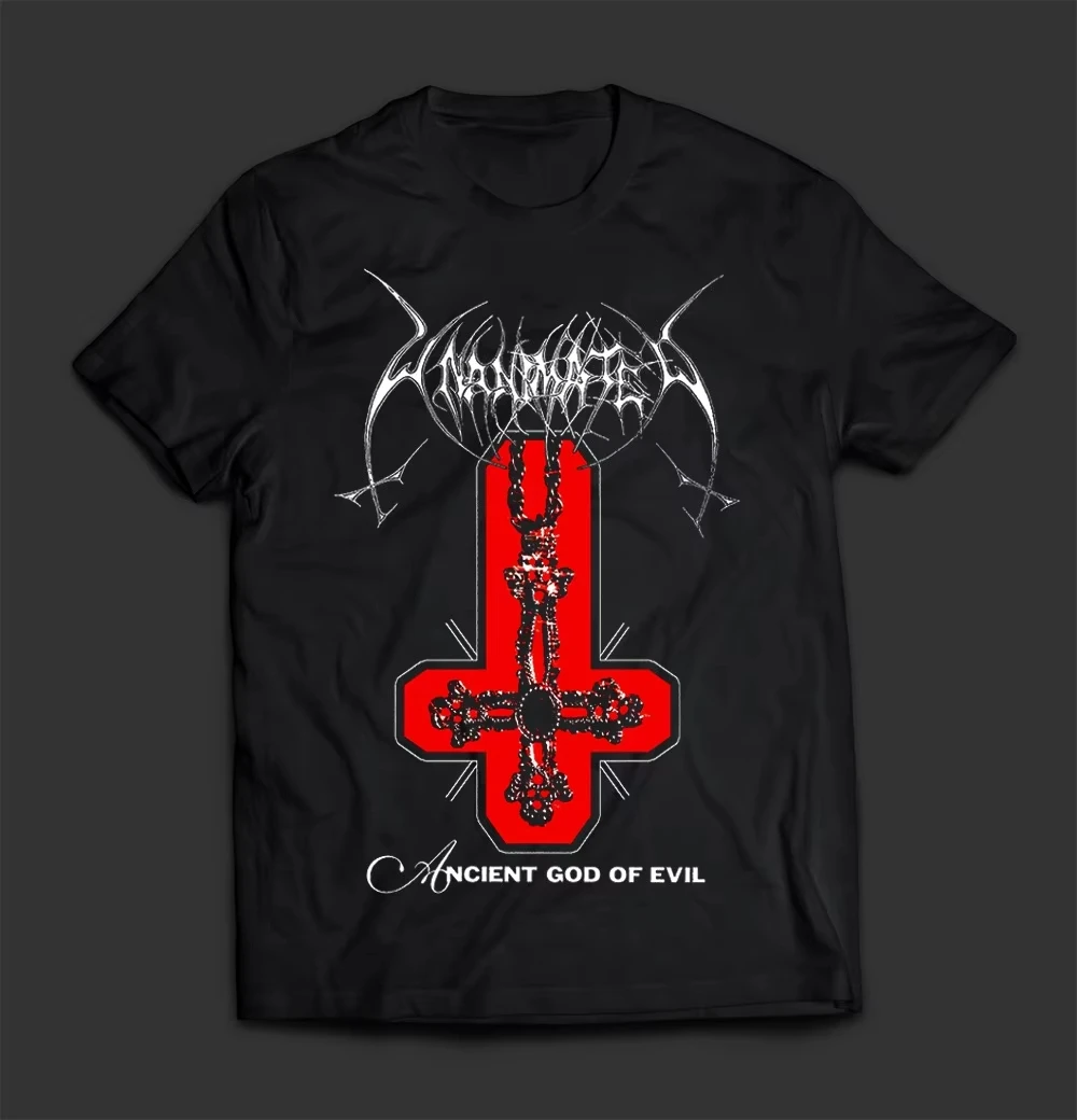 

2025 Summer New Ancient Evil God T-shirt Men's Women's Cotton T-shirt Short-sleeved Retro Hip-hop Top Men's Clothing Summer Top