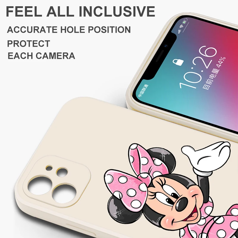 Mickey Minnie Disney For Xiaomi Mi 13 12 12s 11 11T 10T 10S 10 Pro Ultra Lite Phone Case Soft Liquid Silicone Cover