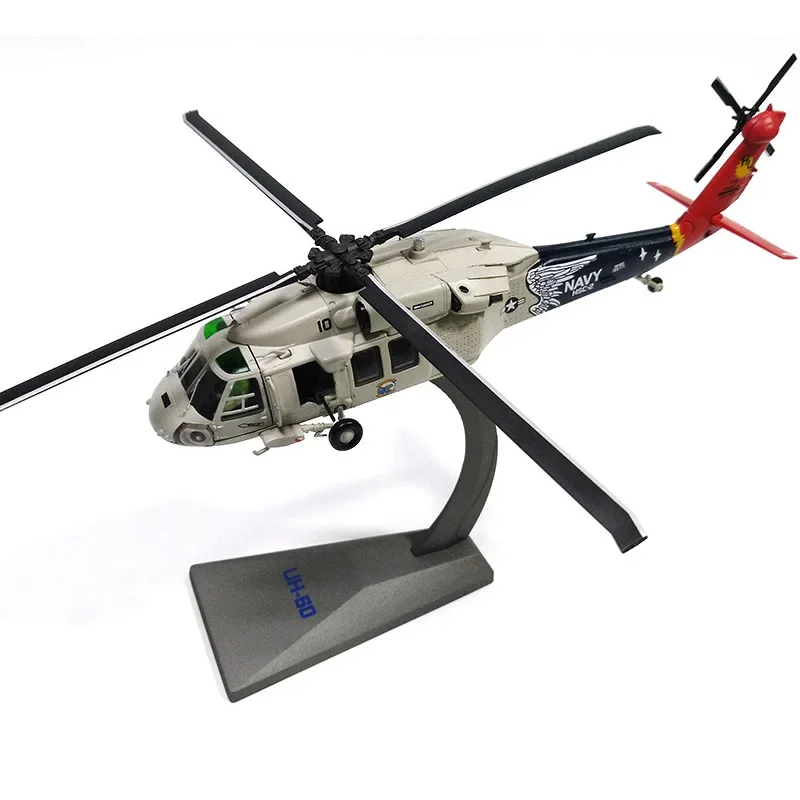 1/72 Alloy Utility Helicopter UH-60 Black Hawk US Navy Aircraft Fighter Children Kids Gift for Desk Room Decoration