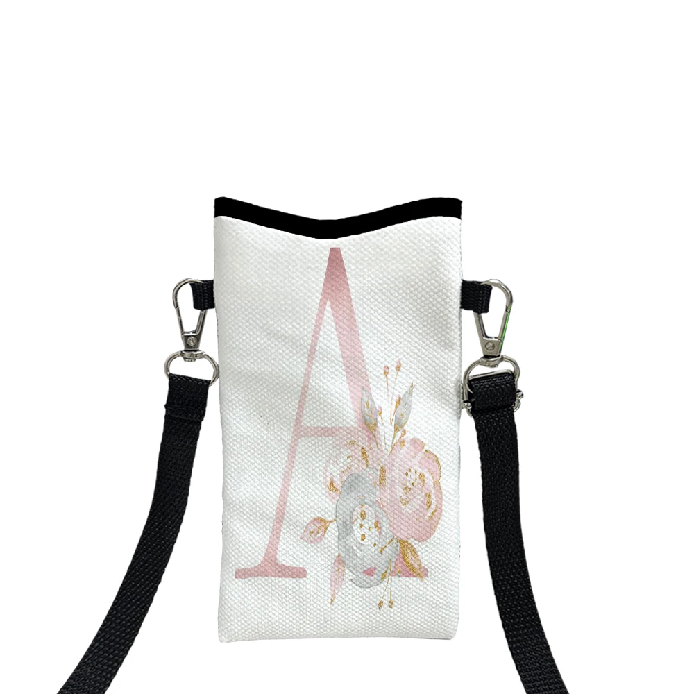 

Letter A Fashion Mobile Phone Bag Multifunctional Crossbody Phone Bag Adjustable Strap Shoulder Bag for Women 6.13