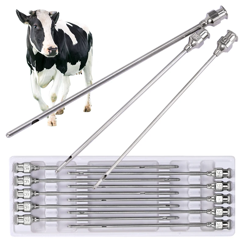 1 caja de cánula de flujo de leche suave, aguja de tratamiento, tetina de vaca, aguja de paso de leche, inyección de mastitis, infusión de udder, punción ruminal