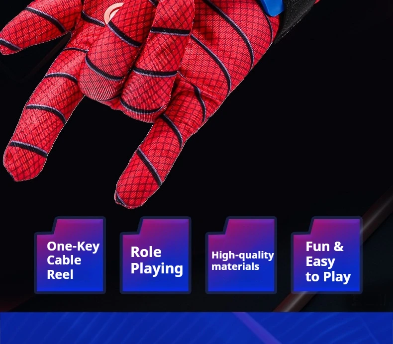 Neue Spider-Man Spinnennetz-Launcher Spielzeuge Spiderman Netz-Shooter Cosplay Modell ML Legends Webshooter Handschuhe Zubehör Geschenk für Kinder – Detail 2