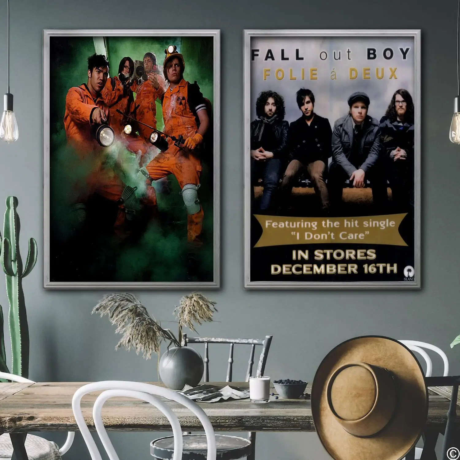 

fall out boy band Decorative Canvas Posters Room Bar Cafe Decor Gift Print Art Wall Paintings