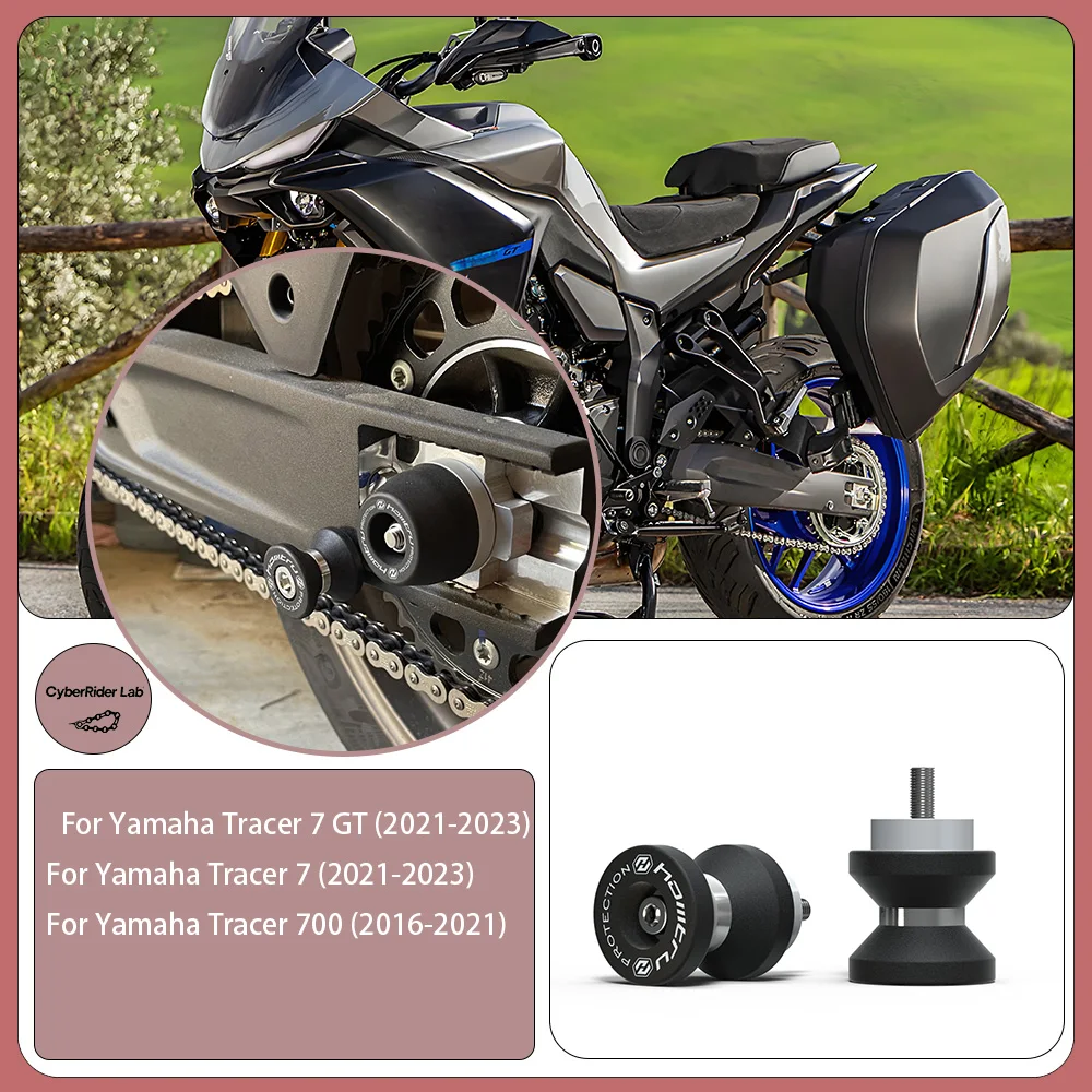 

For Yamaha Tracer 700/7 GT 2016-2023 CNC Paddock Bobbins - Tool-Free Touring Bike Gift Back to School Install​