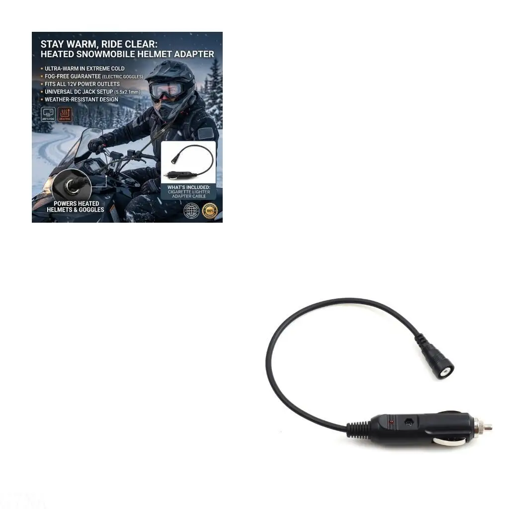 G7NA Heated Helmet Accessory Cable Designed For Extreme Winter Riding Ensures Reliable Performances On Long Snowmobile Trips
