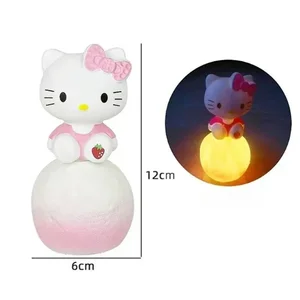 Anime of cartoons Cabece lamp, sanio Hello Kitty Night Light, Luminous Children's Toy, Kuromi Cinnamoroll, Gift Beauty 12 Main Sales things from Hello Kitty - №4