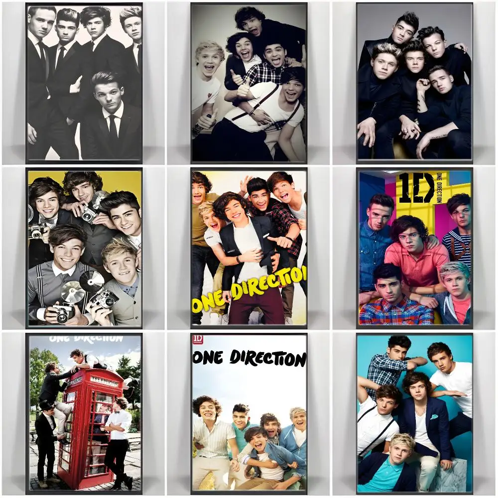 vocalist One Direction Poster  Self-adhesive Art Waterproof Paper Sticker Coffee House Bar Room Wall Decor