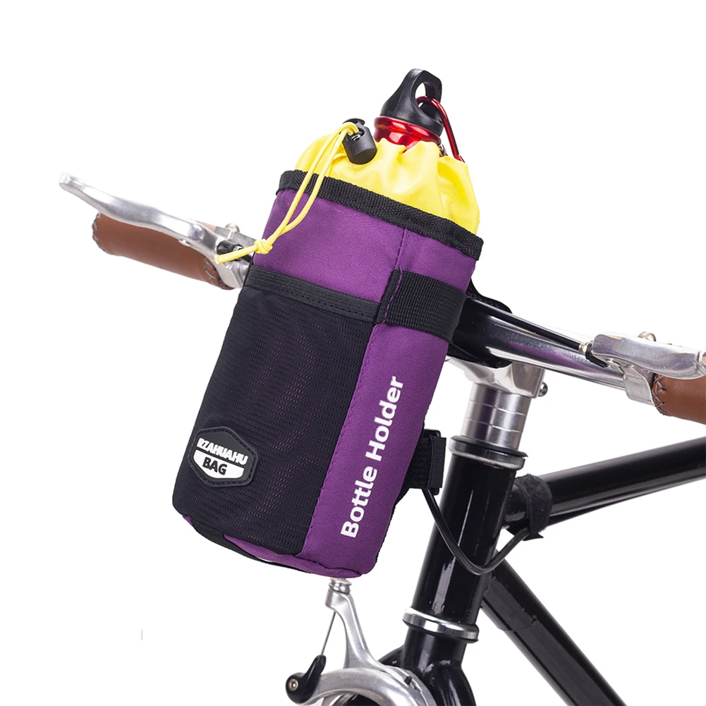 Cycling Water Bottle Carrier Pouch with 1L Capacity - Lightweight MTB Bike Handlebar Bag