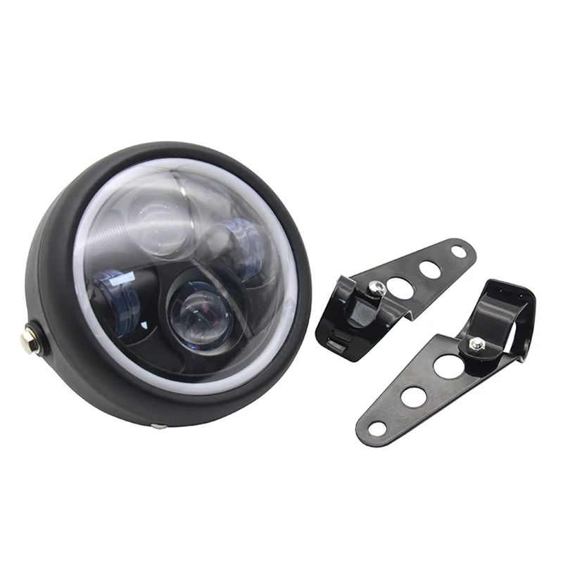 6.5 inch LED Motorcycle Headlight HiLo head light lamp Bulb DRL for Sportster Cafe Racer