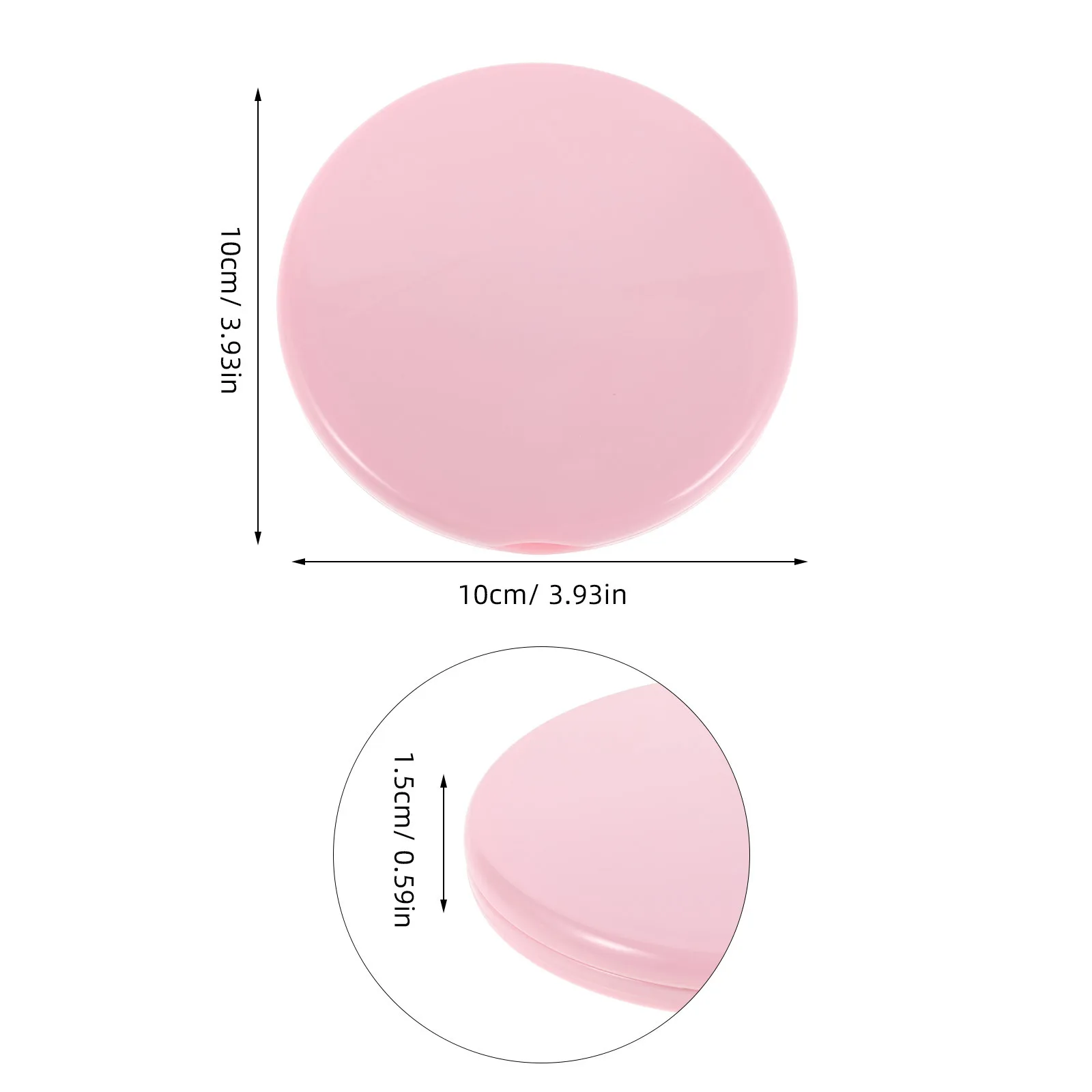 5 szt. Małe lusterka do makijażu podróżne, przenośne, składane, dwustronne, kompaktowe lusterka dla kobiet, do torebki, biura, okrągłe lusterka do makijażu.