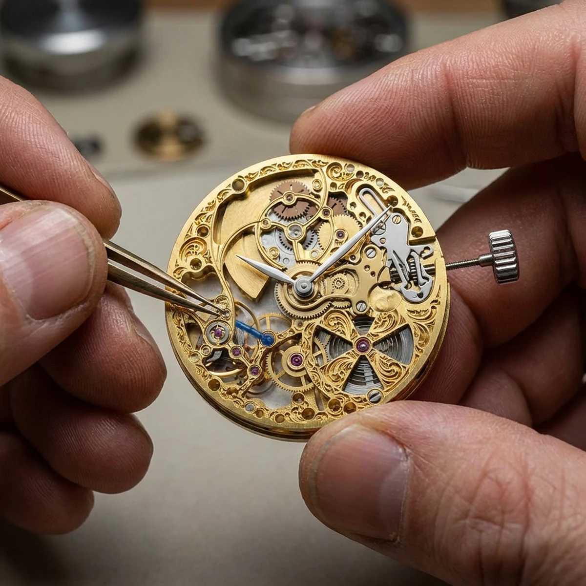 Watch movement 5501B movement, pearl servo movement, three-pin single calendar automatic mechanical movement