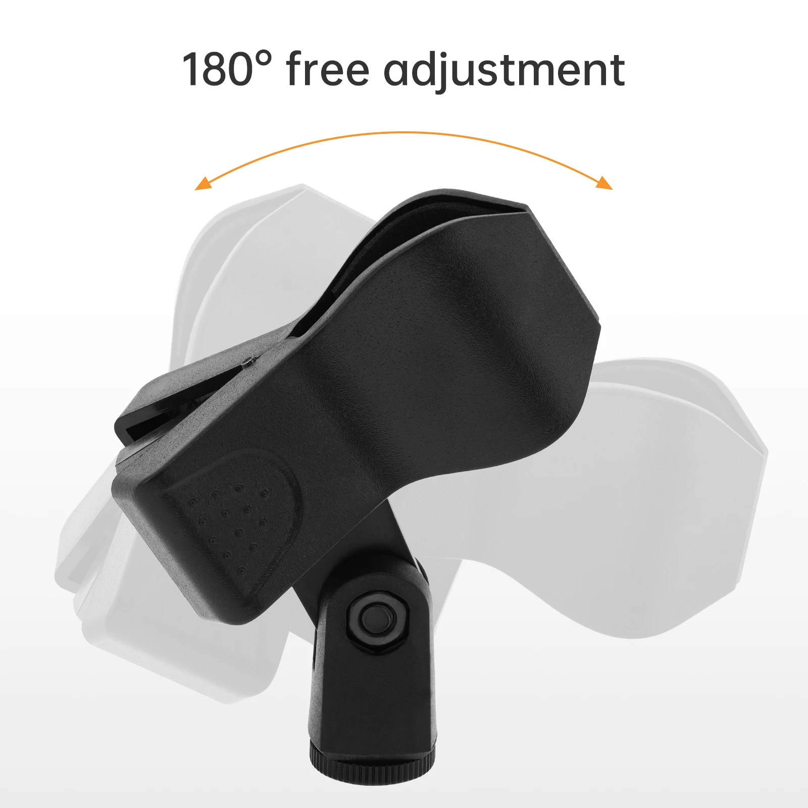 1pcs Universal Microphone Clip Clamp Bracket 1/4 Inch Condenser Microphone Clip Black Live Tripod Stand Accessories