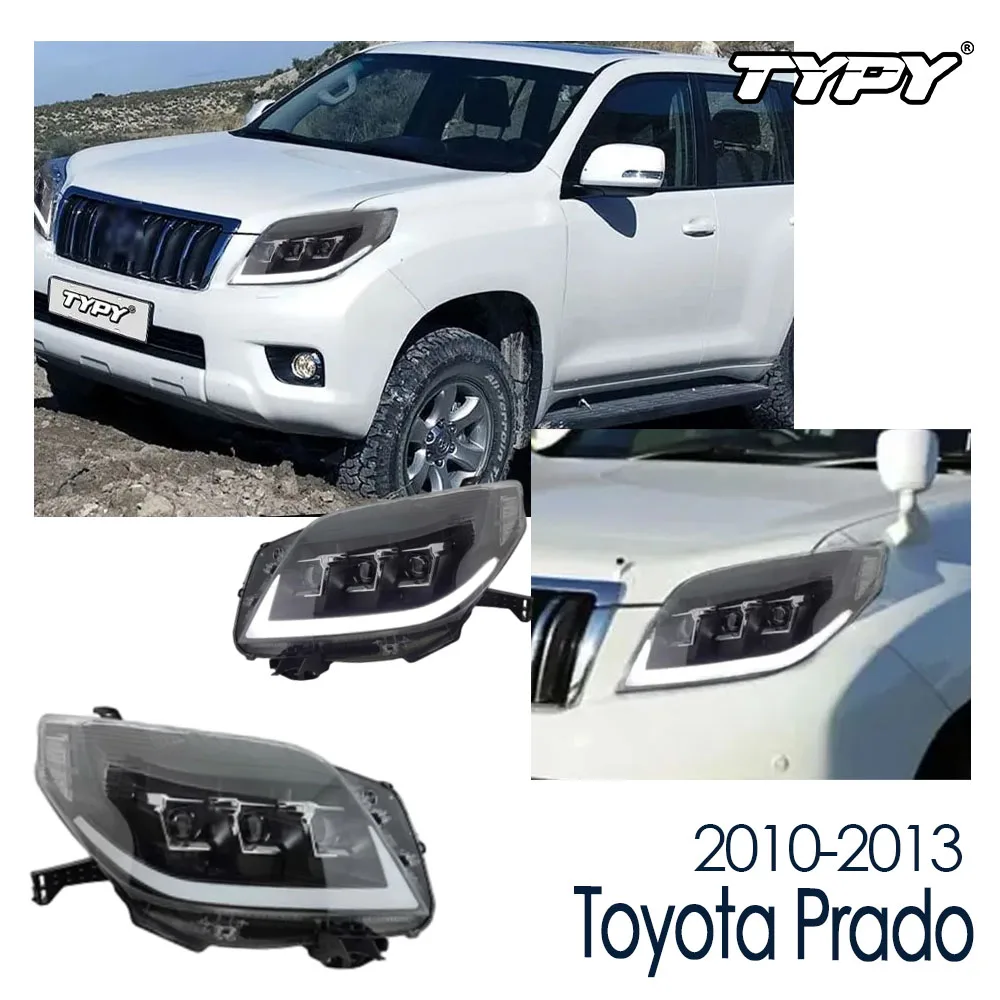 

TYPY New LED Car Headlights For Toyota Prado Headlight 2010-2013 Headlight Signals Auto Accessories Daytime Running Lights