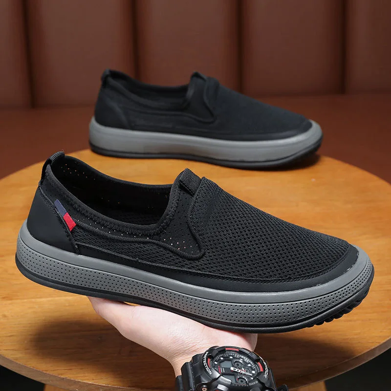 Summer Mesh Loafers for Men Hot Sale Sneakers Men Fashion Walking Casual Shoes Breathable Breathable Soft Lightweight Sneakers