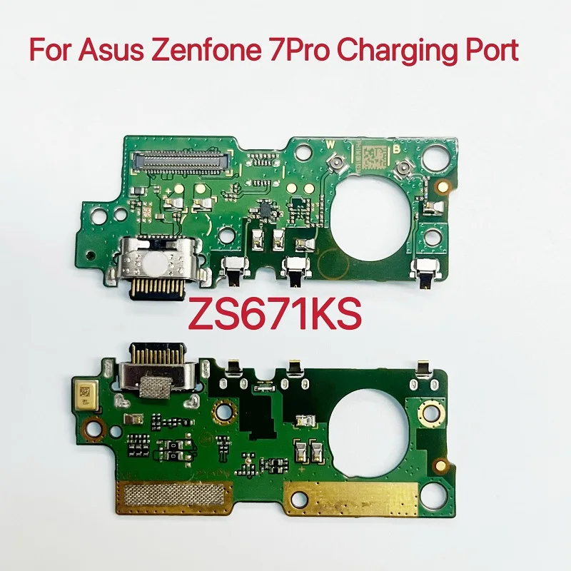 

USB Charging Port Connector Board Flex Cable For Asus Zenfone 7 ZS670KS 7 Pro ZS671KS Charging Connector Repair Parts