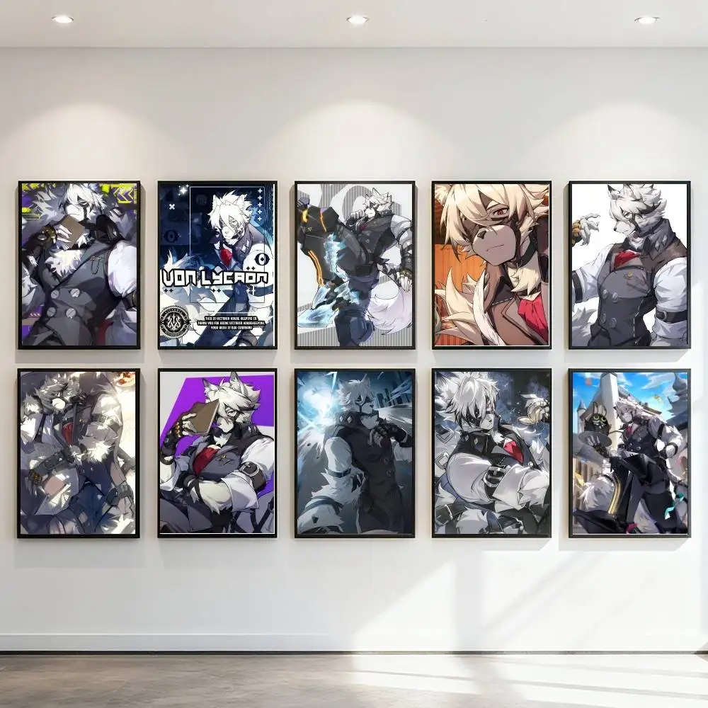 Game Zenless Zone Zero Von Lycaon Poster Art Print Anime Style Home Decor Ideal Gift Perfect Room Decor