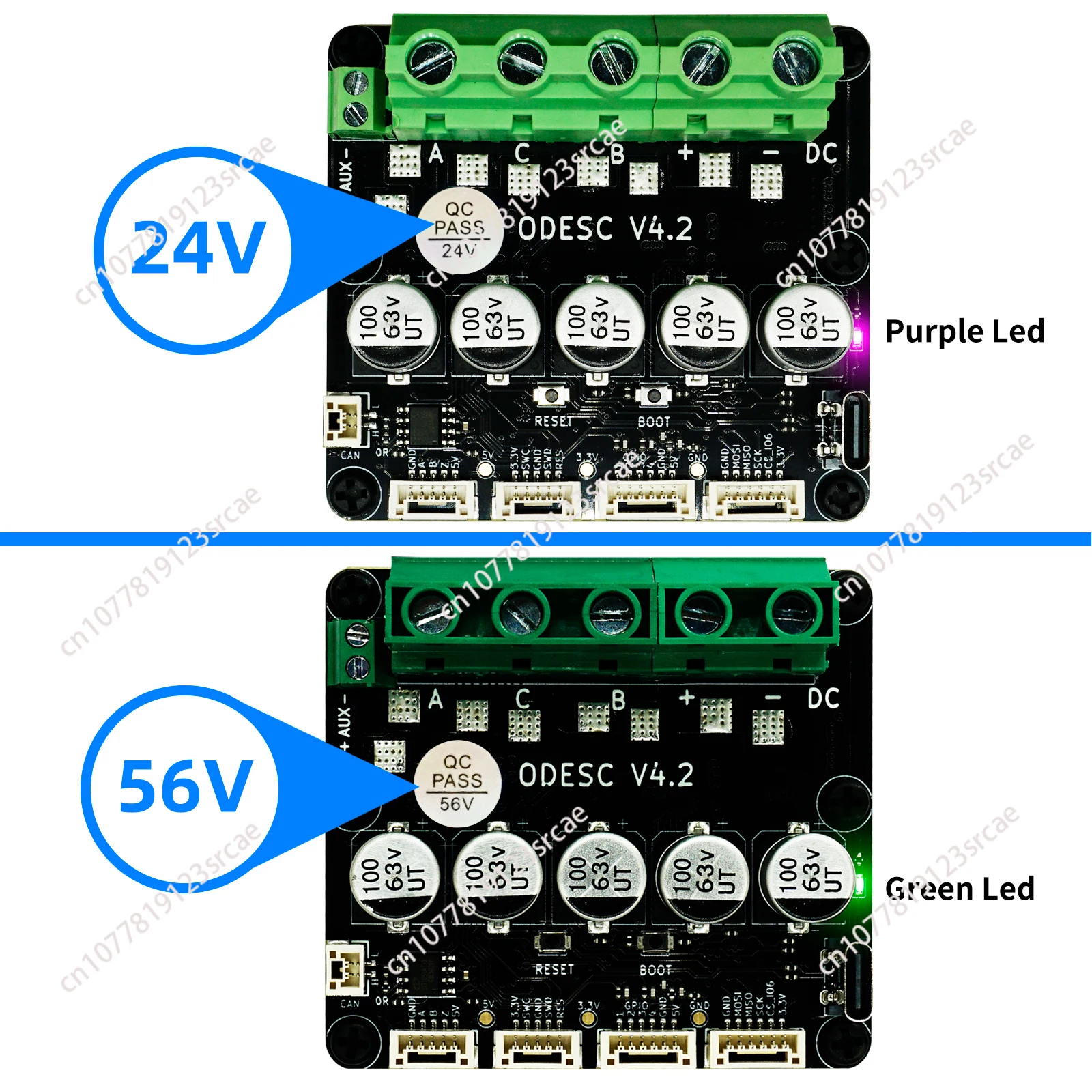 

For ODESC V4.2 Single-Drive High-Current High-Precision Brushless Servo Motor Controller, Based On ODrive3.6 Upgrade.