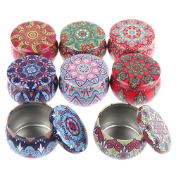 4.4oz Empty Candy Box Drum-shaped Cookie Box Party Supply Tea Pot Tin Jars Box Jewelry Box Handmade DIY Candle Making Supplie