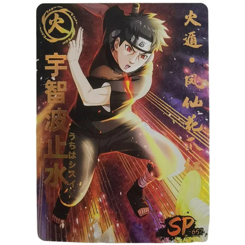 Anime NARUTO Rare SP SSP Refraction Foil Senju Hashirama Uchiha Madara Itachi Toys for boys Collectible Cards Birthday Present