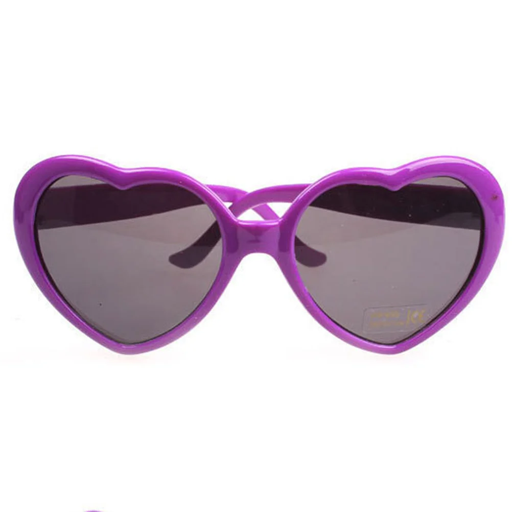 

6pcs Heart Shape Sunglasses Fashion Party Sun Glasses For Women Men Lightweight Creative Shades Beach Outdoor Activities