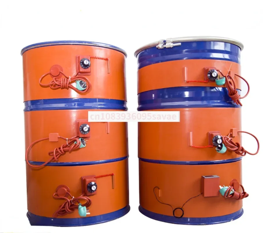 Knob temperature control oil drum heating belt silicone rubber liquefied gas cylinder heating belt can be customized