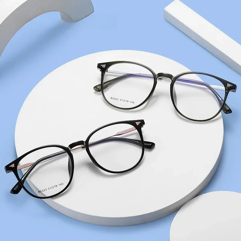 

KIZN новые ретро круглые ультра-легкие модные очки из сплава TR90 мужские оптические оправы для очков по рецепту женские B5323