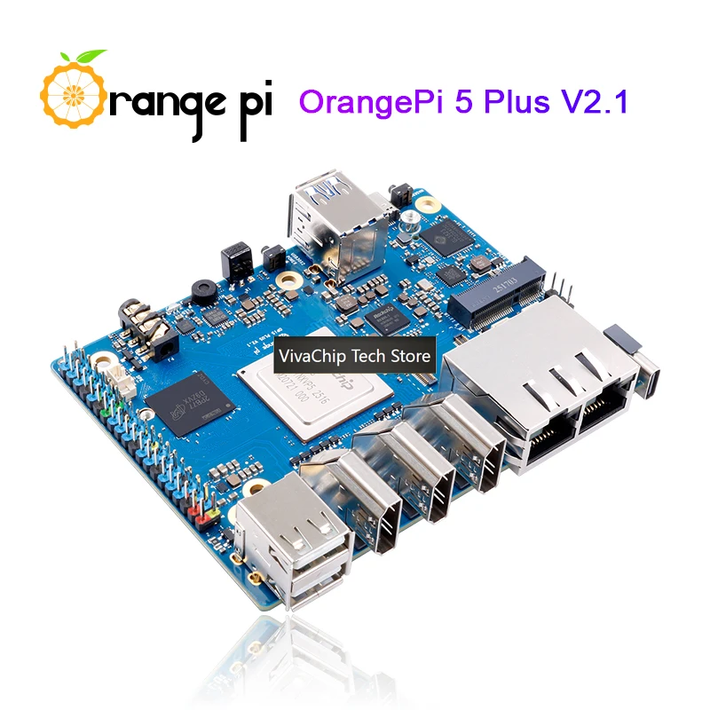 VivaCTOrange Pi 5 Plus Mini PC Development Board 16GB RAM DDR5 Rockchip RK3588 M.2 Slot PCIE SBC Single Board Computer