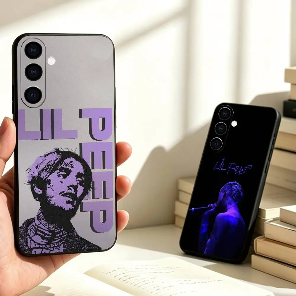 Rapper Lil Peep Phone Case For Samsung Galaxy A73,A72,A71,A70,A53,A52,A51,Soft Silicone Black Cover Gift