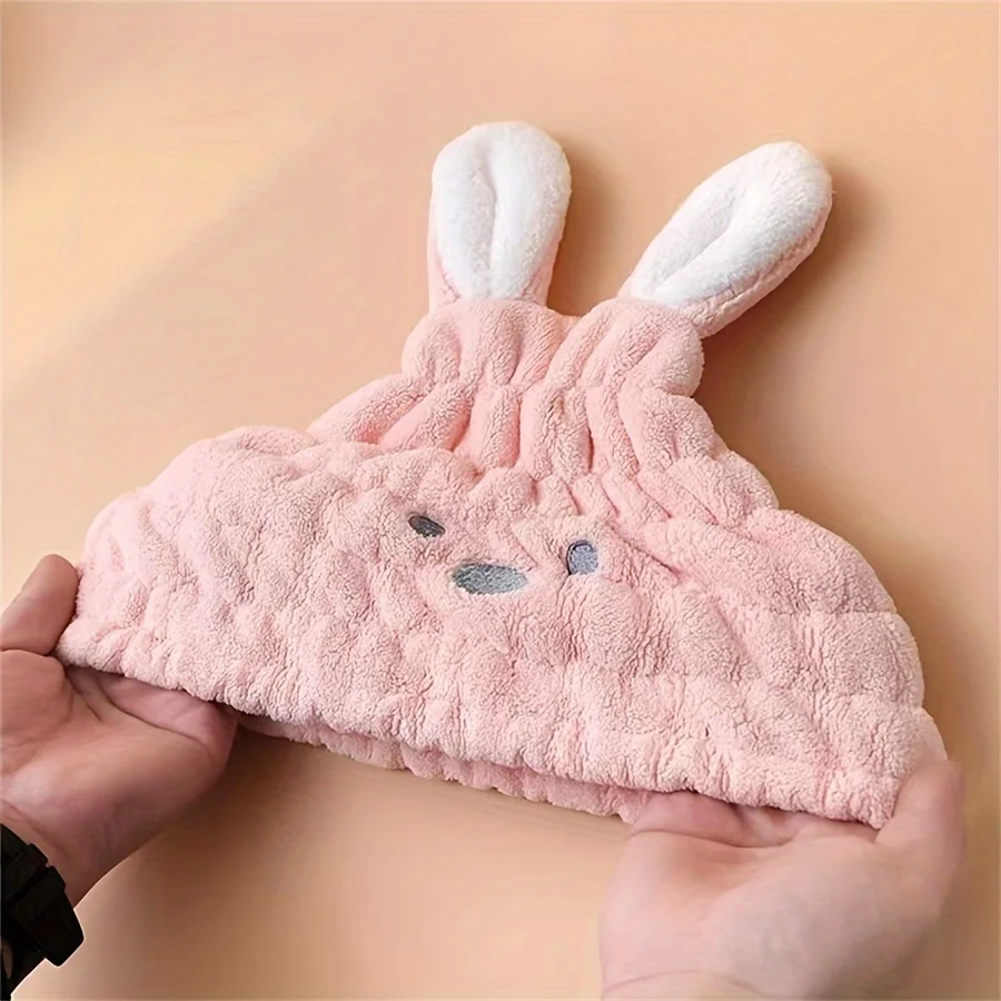 Thickened Absorbent Hair Towel Wrap for Wet Hair Quick Dry Hair Turban Cap Bath Shower Head Towel for Long Hair for Women Thick