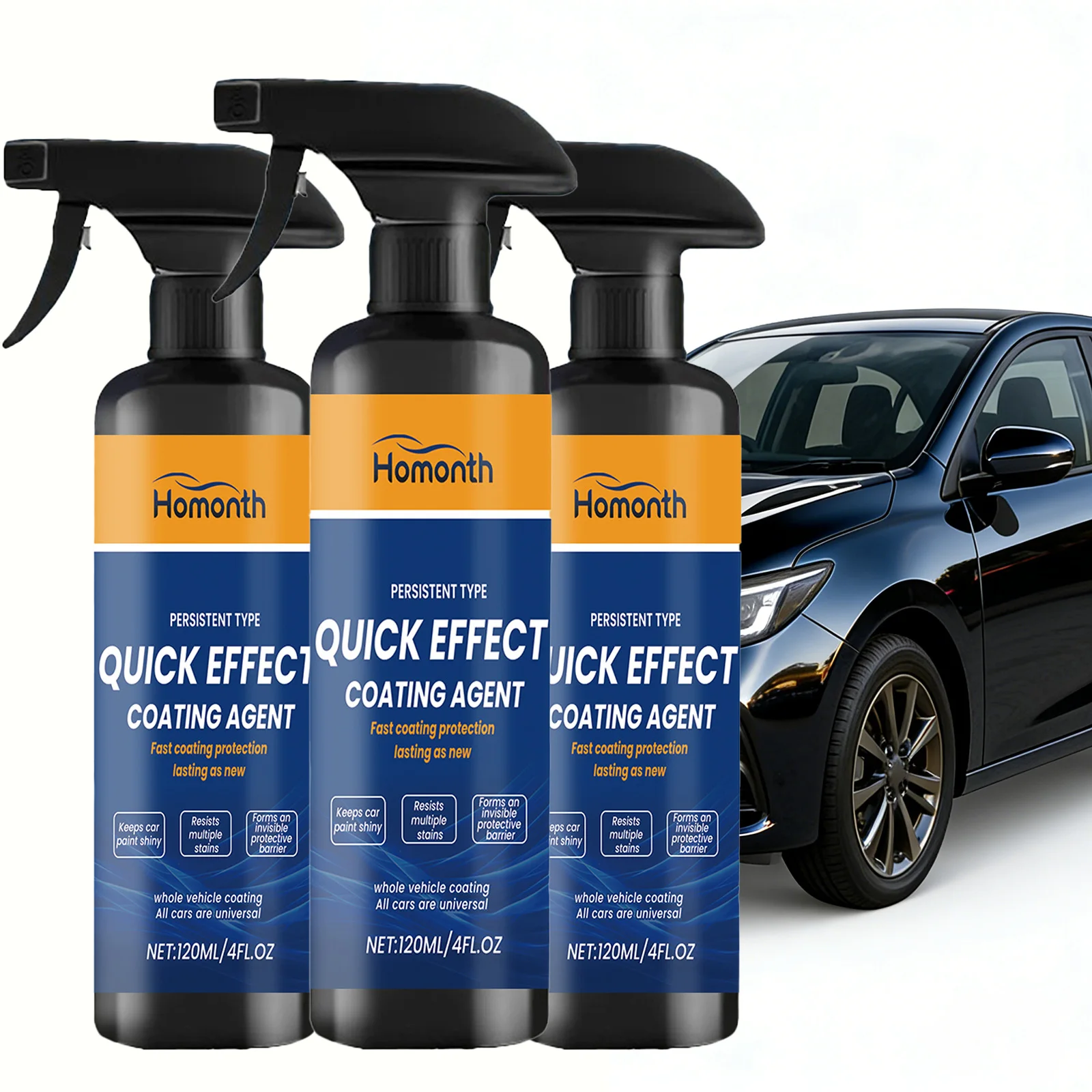 Spray de Revestimiento Cerámico Nano de Grafeno, Cera Hidrofóbica para Autos, Brillo para Carrocería, Revestimiento de Cristal, Limpiador de Pintura con Nano-Revestimiento Rápido