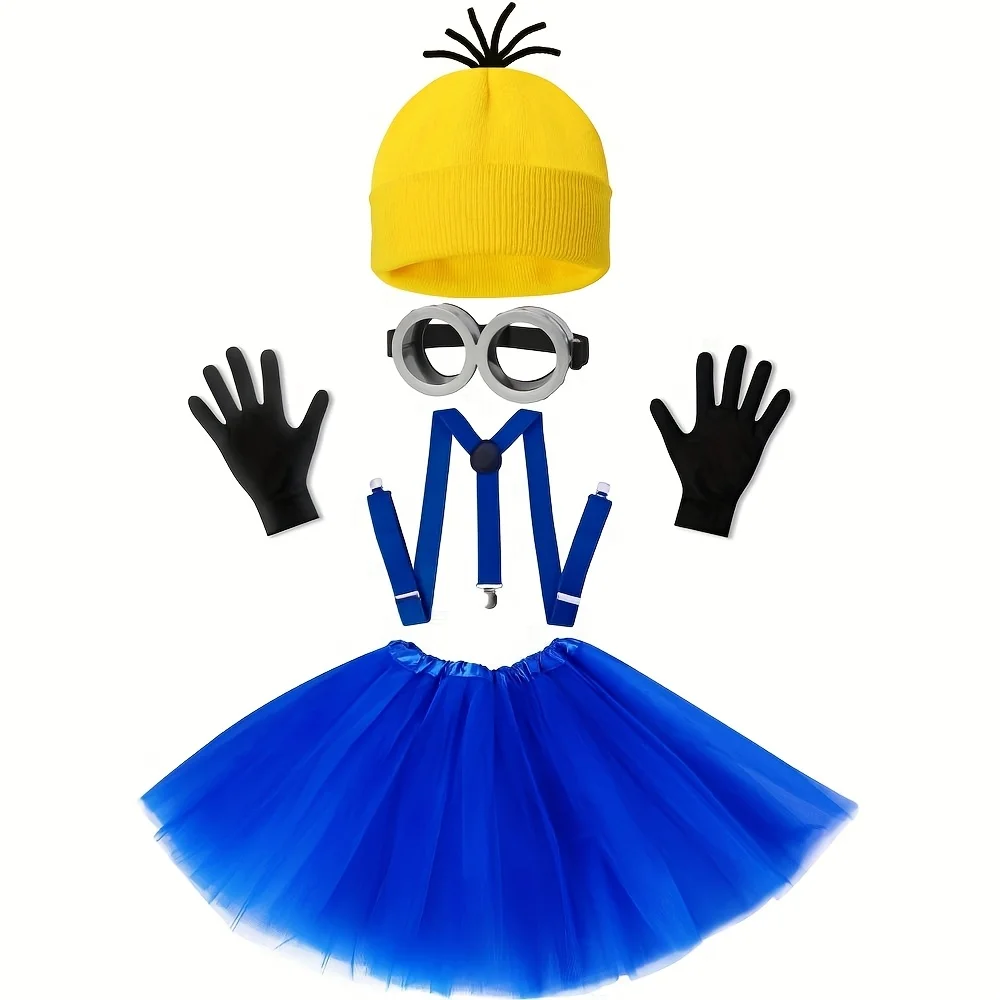 

Collection of 1980s-themed clothing: headdresses, glasses, gloves, bras, skirt sets