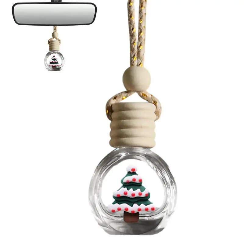 Car Hanging Bottle Christmas Car Hanging Air Diffuser Bottle Holiday Supply Hanging Bottle Ornament For Cars Christmas Trees