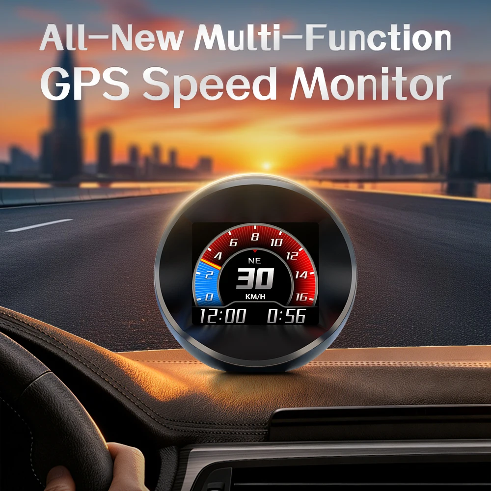 

2026 Newest Car HUD Head-Up Display: 20+ Dynamic Emojis, Real-Time Driving Data, Altitude & Speed Alerts,display for All Car