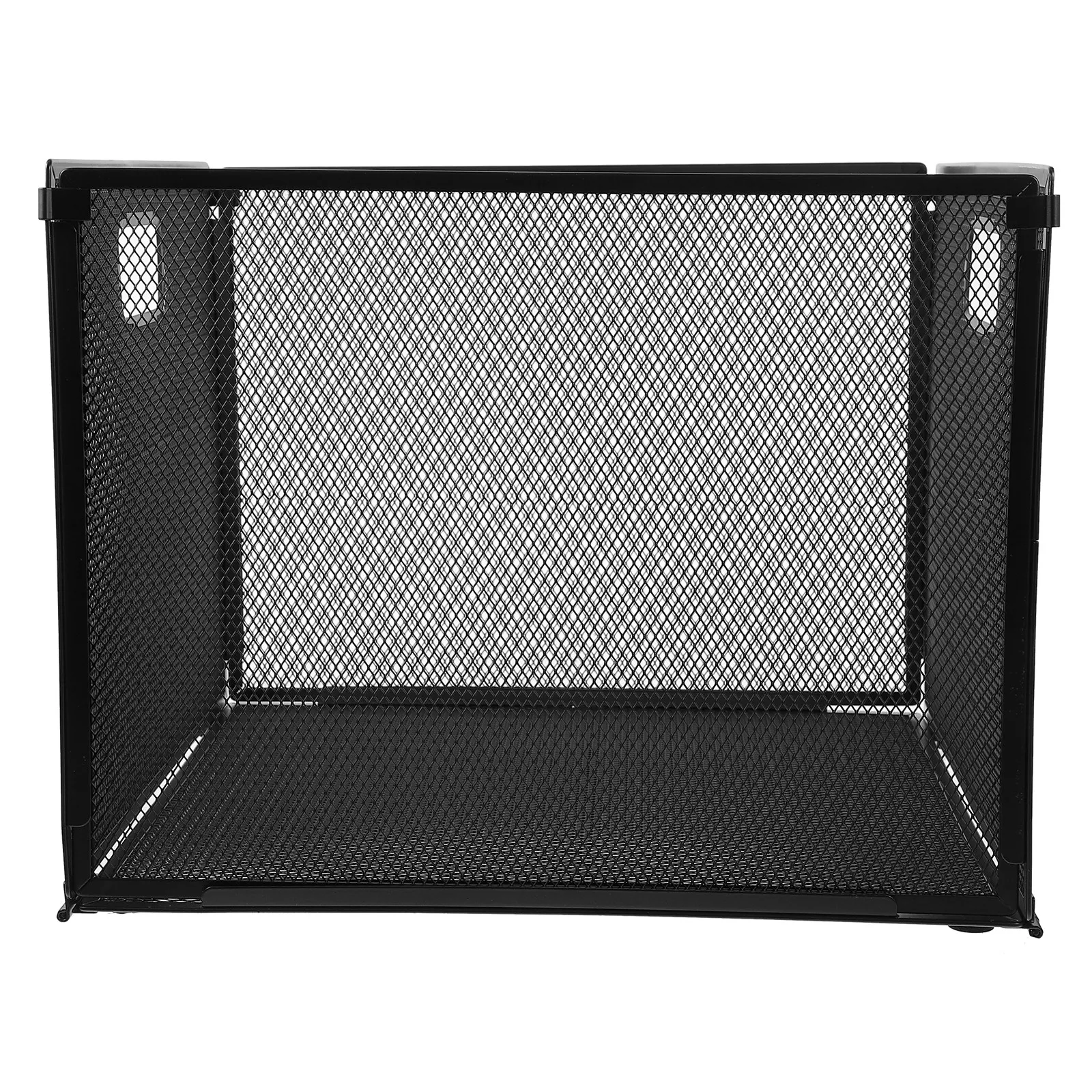 

Metal File Holder Desktop Storage Rack Heavy Duty Thickened Mesh Organizer for Office School File Document Storage