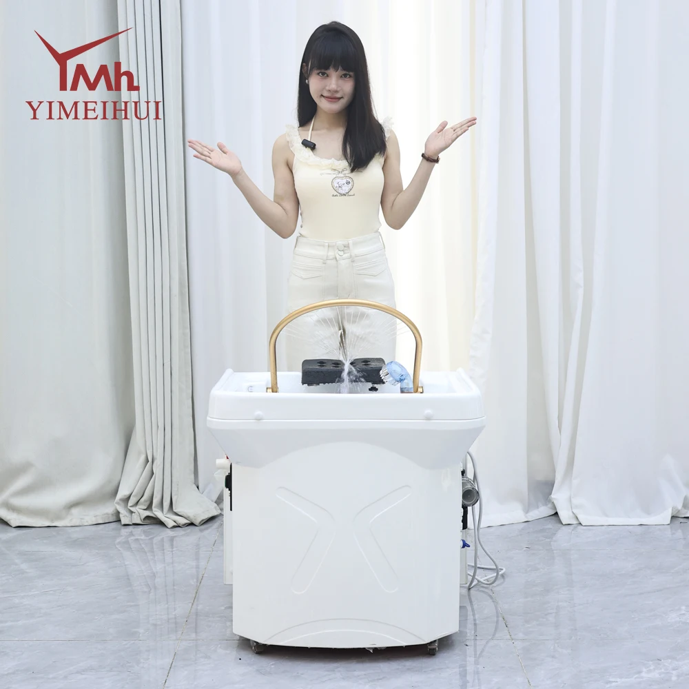 

Portable Thai Massage Hairdressing Equipment Modern Design Portable Water Spa Chair for Salon Beauty Center No Plumbing Required