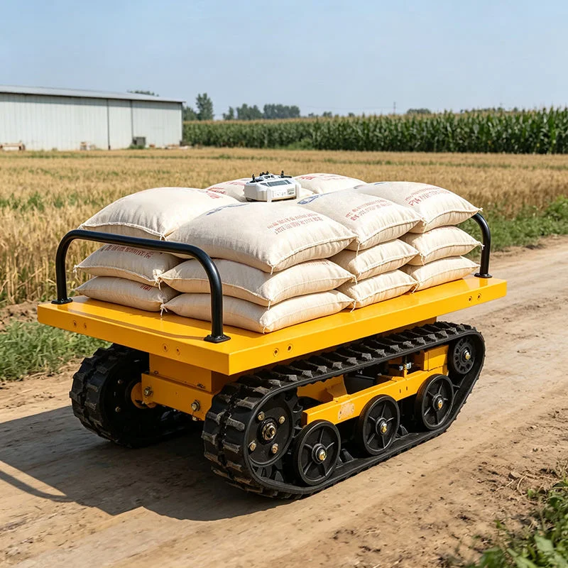 Remote Operated Crawler Carrier 2T 5T 10T Capacity All Terrain Transport Vehicle for Industrial Engineering
