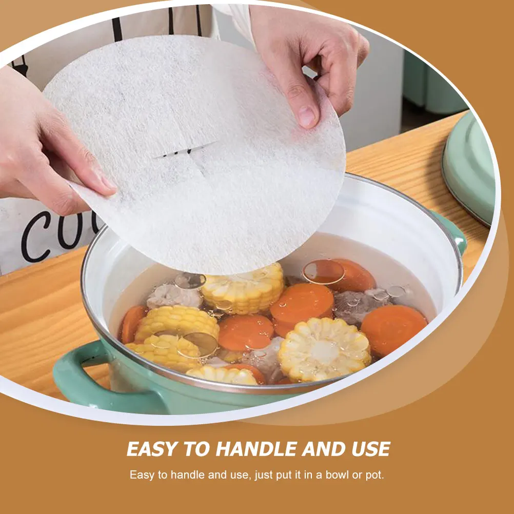 Papel absorbente de aceite para cocina, sopa, alimentos fritos, papeles para hornear a prueba de grasa, papel de filtro de aceite de cocina, ligero y compacto, 24 Uds.