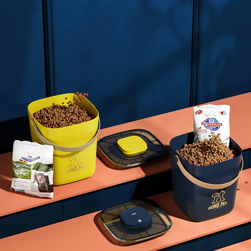 

13L Rechargeable Automatic Vacuum Food Container Storage Box Self Vacuumizing Airtight Cat Dog Pet Food Storage Box Bin