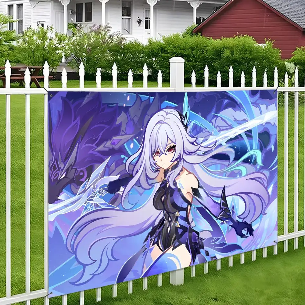 Skirk G-Genshin Impact Flags Wall Hanging Tapestry Outdoor Decorative flag Background Blanket