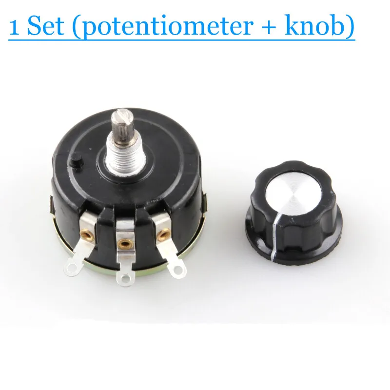 WX112 WX050 Single-turn wire wound potentiometer 5W 100R 2K2 4K7 10K 22k 47k