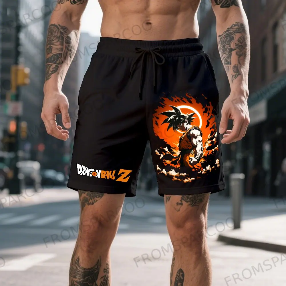 Bandai One Piece Luffy bedruckte Baumwollshorts für Männer und Frauen, lockere, schweißabsorbierende und atmungsaktive Sommersportshorts