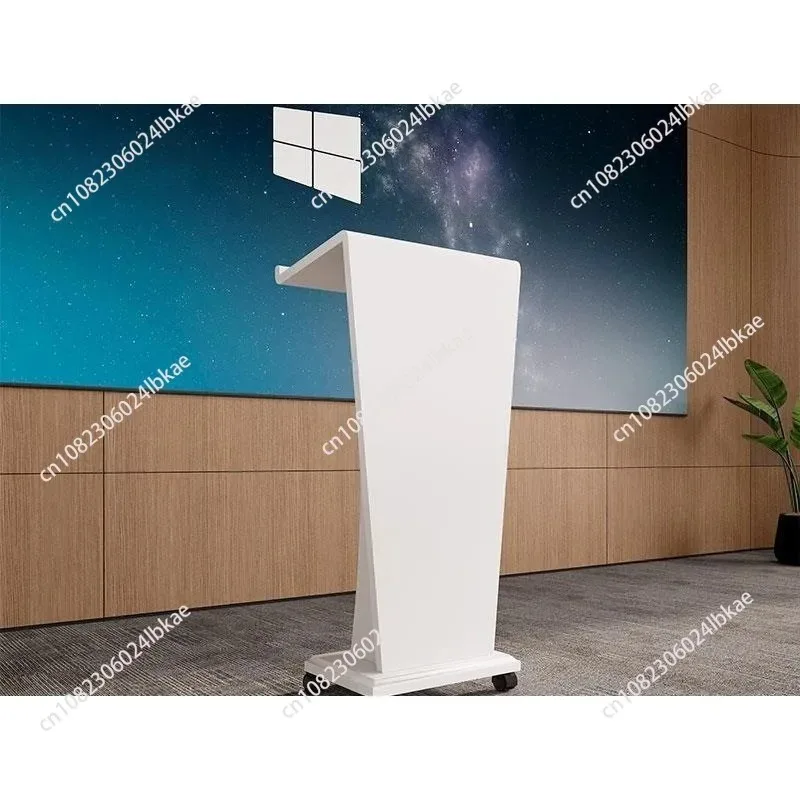 Minimalist Reception Desks Hotel Welcome Reception Counter Modern Light Luxury Office Furniture Host Podium for Conference Room