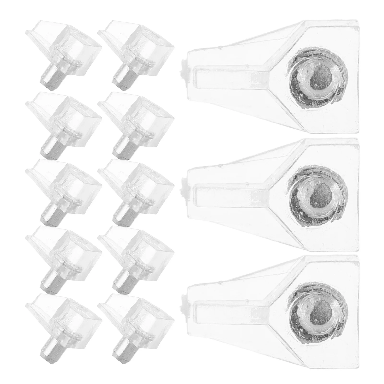 

500Pcs Transparent Cabinet Shelf Support Pegs Clear Plastic Holder Pins Replacement for Kitchen Wardrobe Bookcase