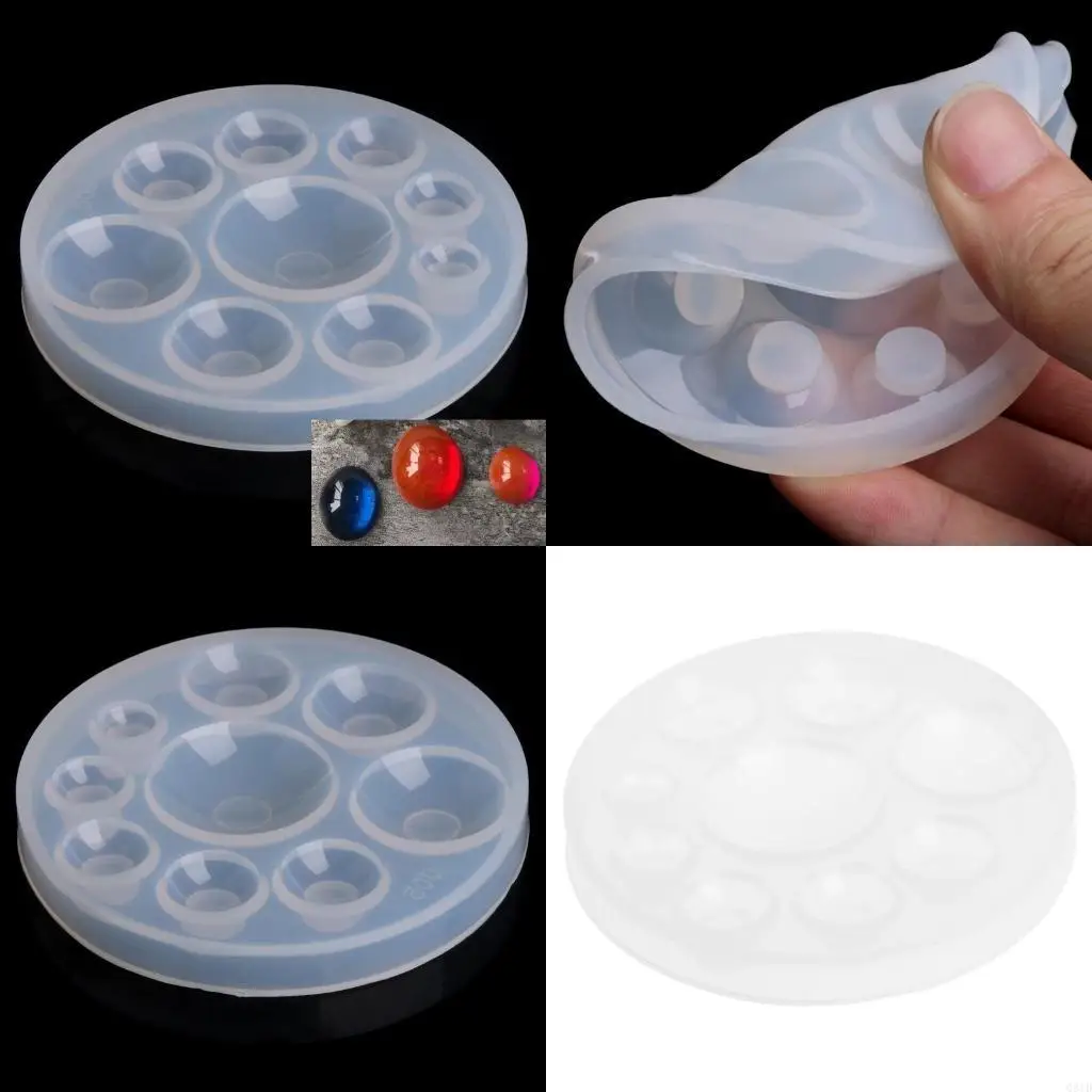 

Силиконовая форма для ожерелья, смола, маленькая полусфера, форма для изготовления ювелирных изделий, ручной инструмент «сделай