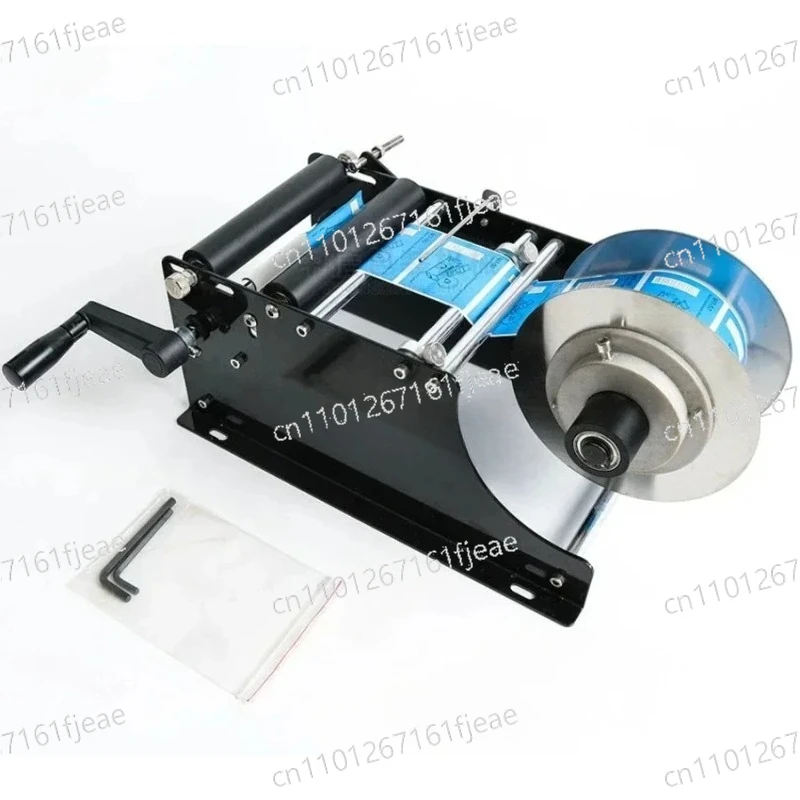 Adhesive Round Bottle Round Can Labeling Machine  Simple Hand Cranked Labeling Machine Manual