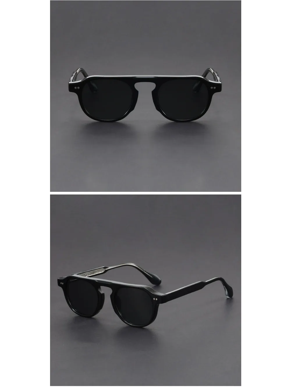 Marken-Echte Vintage-Brillen für Herren Modische Schildpatt-Acetat Hochwertige Sonnenbrillen für Damen – Detail 8
